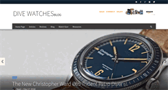 Desktop Screenshot of divewatchesblog.com